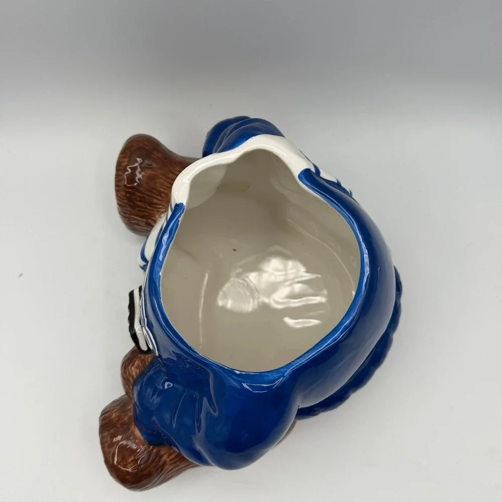 Oreo Bear Cookie Jar Houston Harvest 2001 Fourth Series Ceramic Blue White